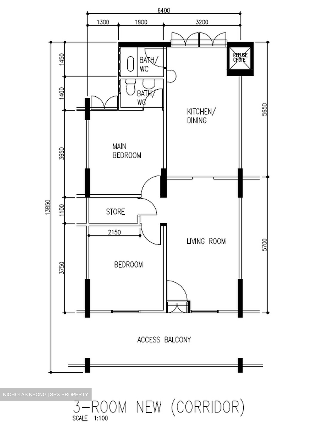 Blk 601 Ang Mo Kio Avenue 5 (Ang Mo Kio), HDB 3 Rooms #558683331